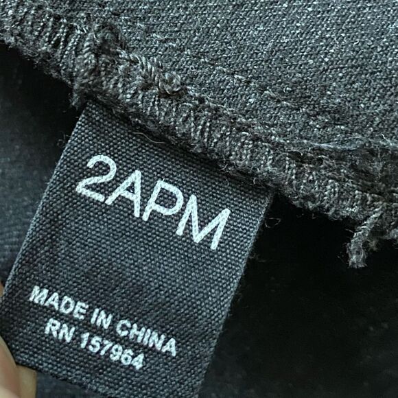 2APM Hater Proof Black Jean Jacket Button Front Embroidered Faux Sherpa Detail - Picture 9 of 16